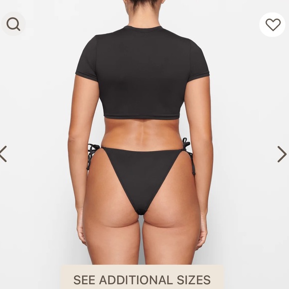 NWT- SKIMS- Crop Swim Shirt- Marble- 3X - Picture 5 of 7